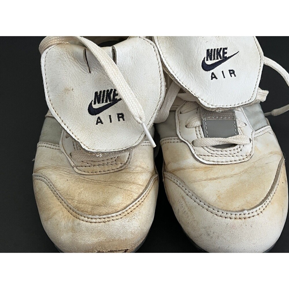 Vintage 1990 Nike Air Metal Baseball Cleats - Made in Korea - Size 7.5 OG Flap